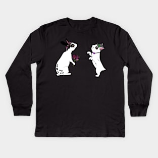 Bunny Bride & Groom Kids Long Sleeve T-Shirt